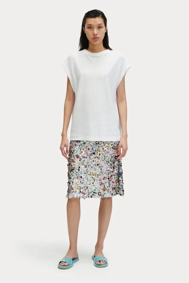 Women Tops Rachel Comey Bloom Tee White Women Tops Rachel Comey Bloom Tee White