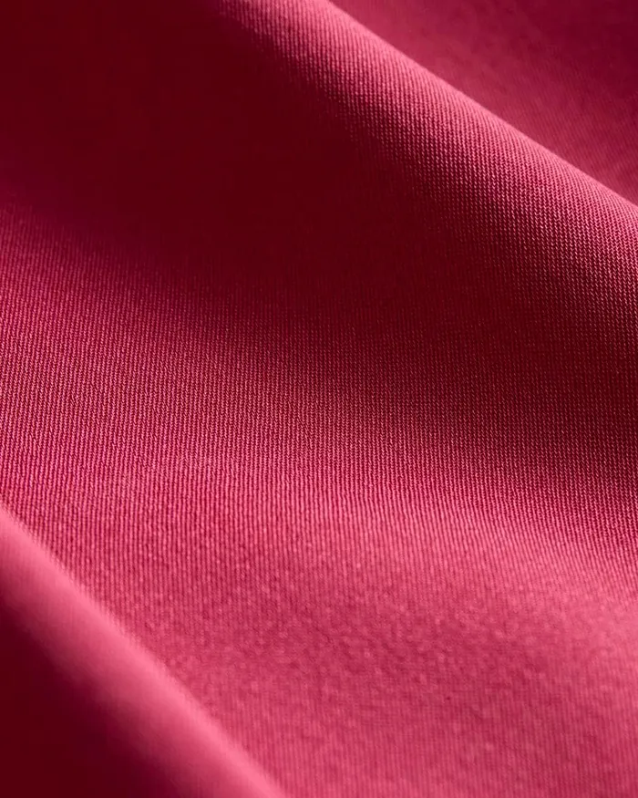 Women Tops Theory Fitted Shirt In Silk Georgette Deep Rose