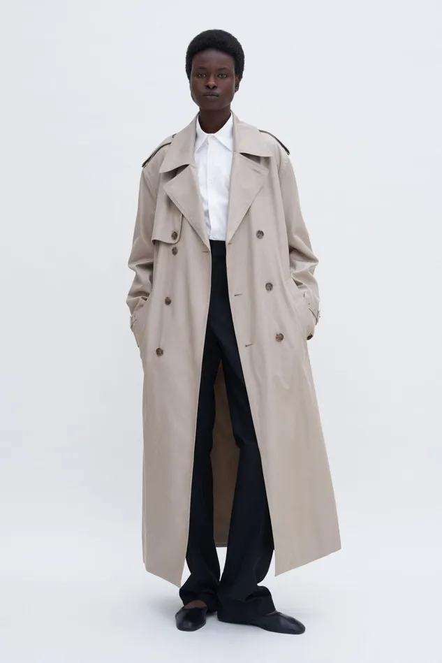 Women Trench Coat Khaki Beige Filippa K Outerwear