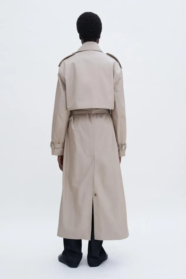 Women Trench Coat Khaki Beige Filippa K Outerwear