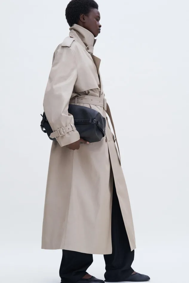 Women Trench Coat Khaki Beige Filippa K Outerwear