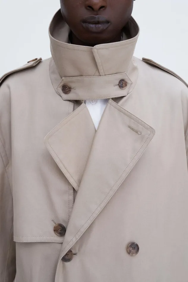 Women Trench Coat Khaki Beige Filippa K Outerwear