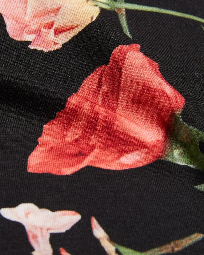 Women TREYYA 8211 Printed Fitted TShirt Black Ted Baker Tops and Blouses