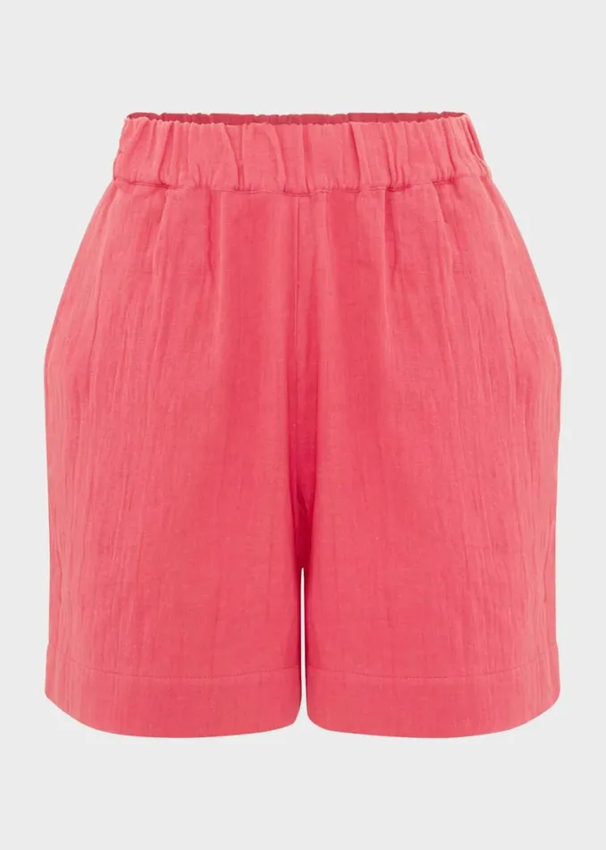 Women Trousers Hobbs Allie Shorts Wild Berry Pink