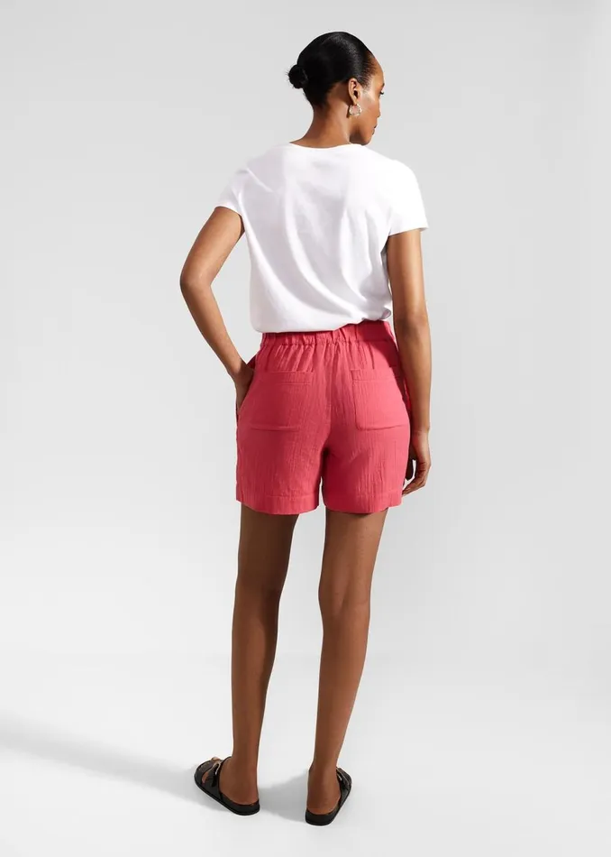 Women Trousers Hobbs Allie Shorts Wild Berry Pink