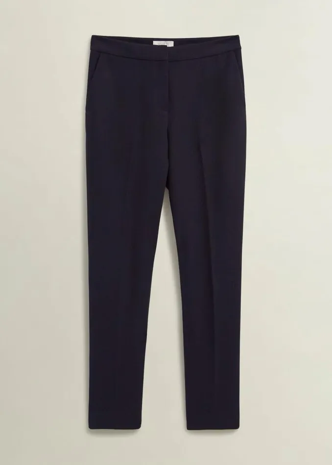 Women Trousers Hobbs Aly Slim Trousers Navy
