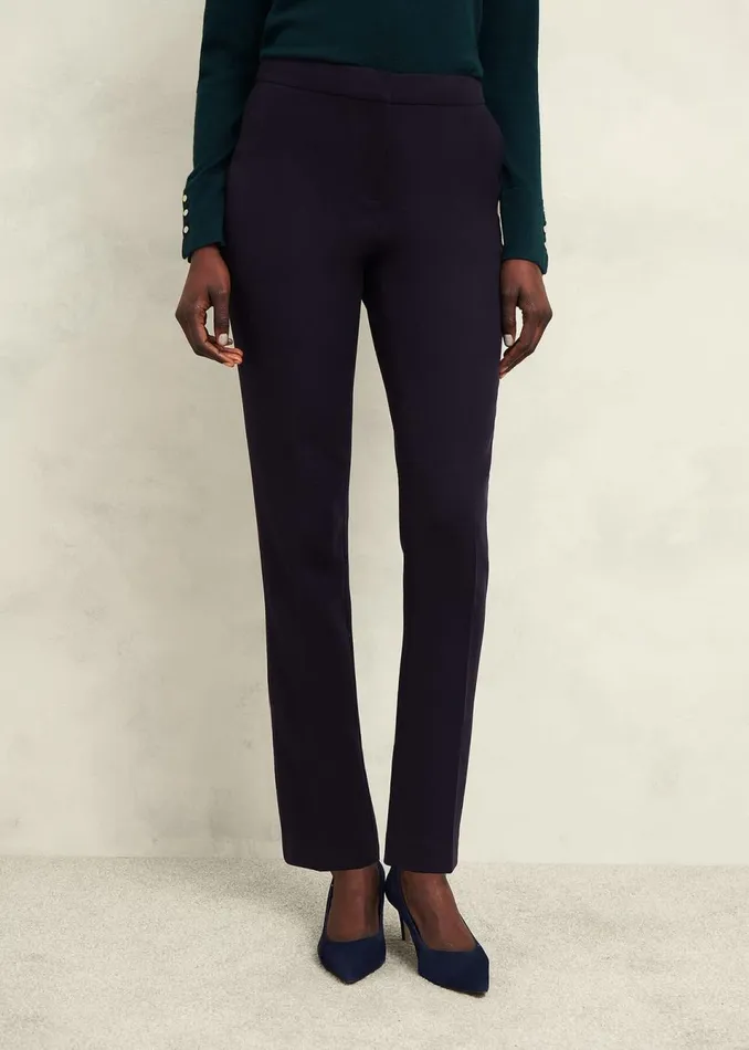 Women Trousers Hobbs Aly Slim Trousers Navy