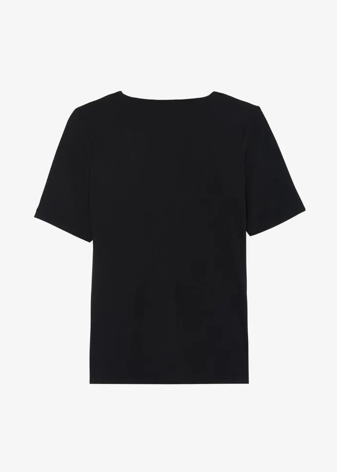 Women Vera Scoop Back Shirt 8211 Black The Frankie Shop Tops