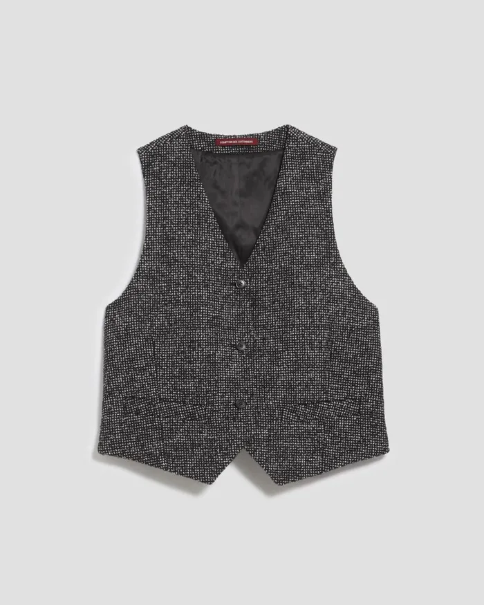 Women Waistcoat Neppie Black Comptoir Des Cotonniers Coats and Jackets