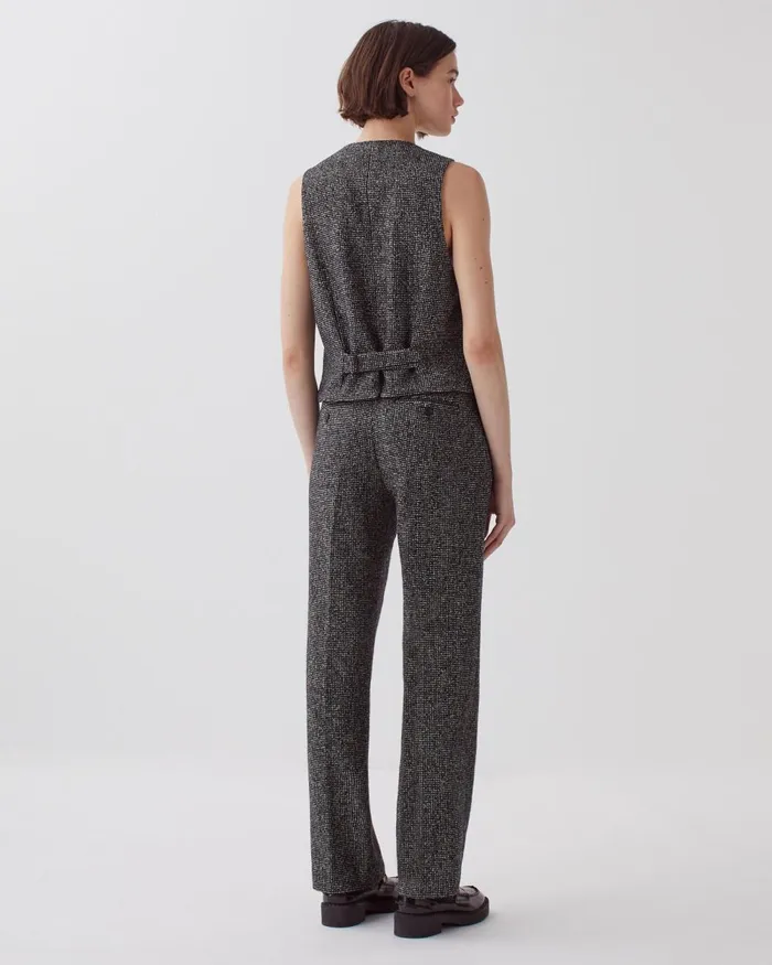 Women Waistcoat Neppie Black Comptoir Des Cotonniers Coats and Jackets