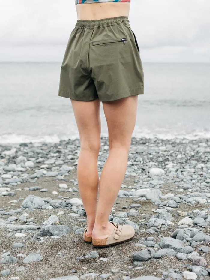 Women Walker Hybrid Shorts Olive Finisterre Swimwear and Bikinis