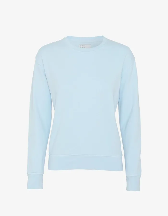 Women Women Classic Organic Crew Polar Blue Colorful Standard Crewneck Sweatshirts