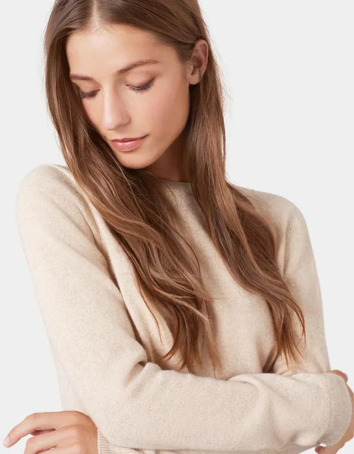 Women Women Light Merino Wool Crew Soft Lavender Colorful Standard Knit Sweaters