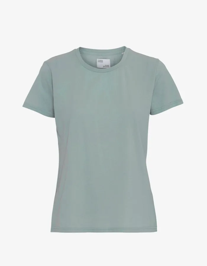 Women Women Light Organic Tee Steel Blue Colorful Standard TShirts
