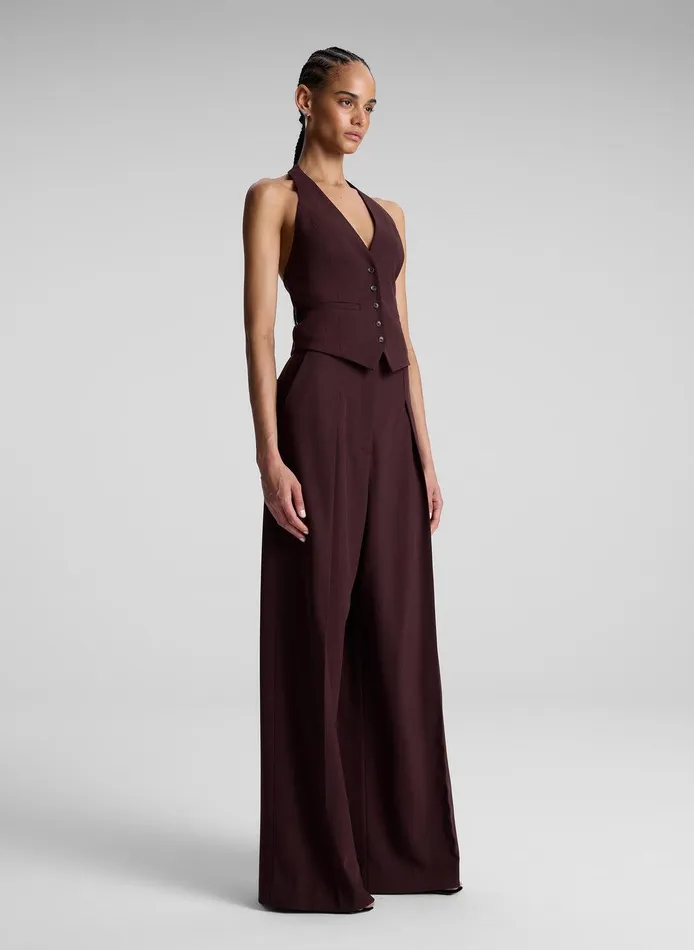 Women Woodson II Tailored Vest Chocolate Plum ALC Jackets and Coats