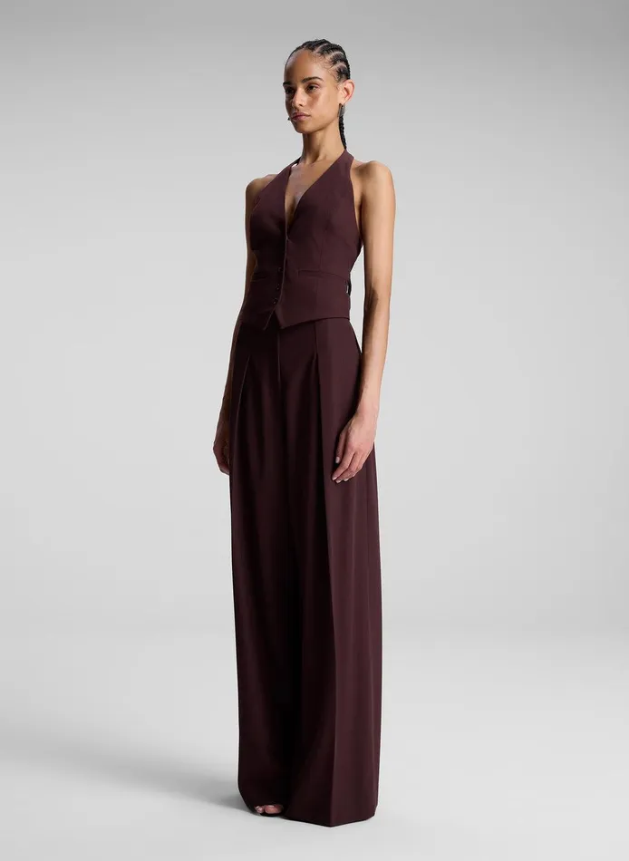 Women Woodson II Tailored Vest Chocolate Plum ALC Jackets and Coats