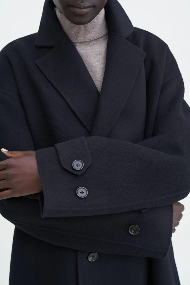 Women Wool Cashmere Jacket Black Filippa K Outerwear