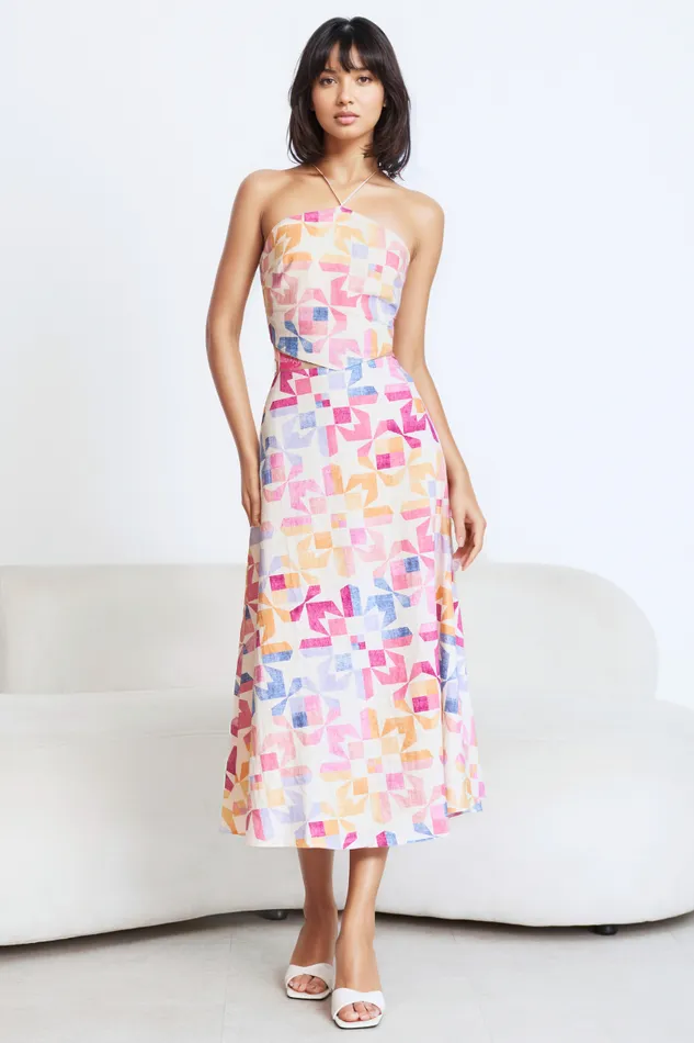 Women YUMI KIM Bottoms ARUBA LINEN SKIRT Kaleidoscope