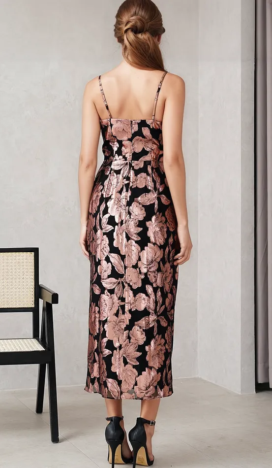 Women YUMI KIM Dresses ADRIENNE DRESS Brocade Rose Black