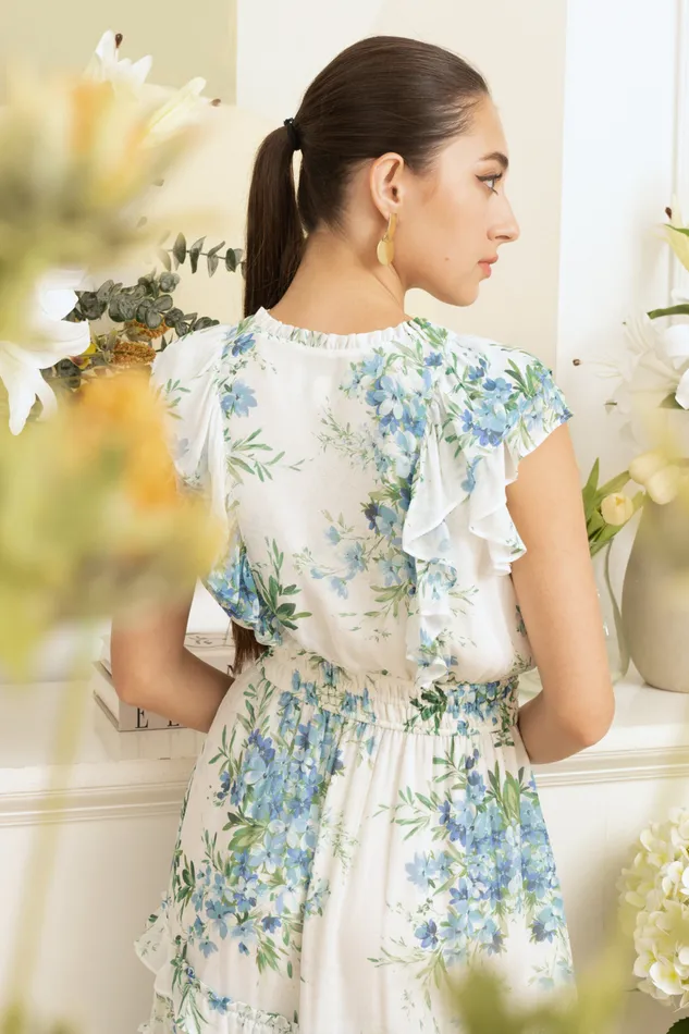 Women YUMI KIM Dresses CECILE MAXI DRESS Magic Blossom Ivory