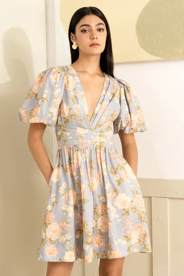 Women YUMI KIM Dresses GAYLE LINEN DRESS Mellow Brook Crystal