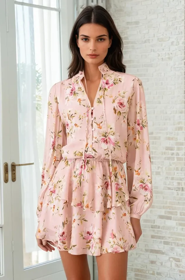 Women YUMI KIM Dresses LOVE ALWAYS DRESS Floral Dawn Blush