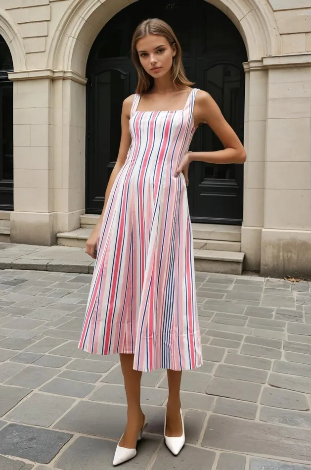Women YUMI KIM Dresses SIENNA DRESS Nantucket Red Stripes