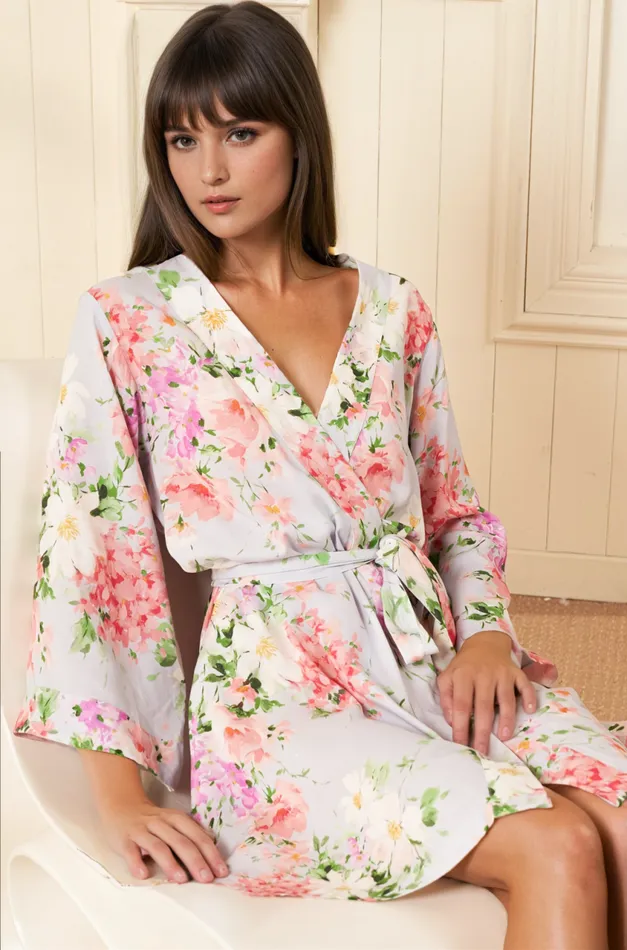 Women YUMI KIM Robes and Pajamas DREAM LOVER ROBE Soft Kiss Blue