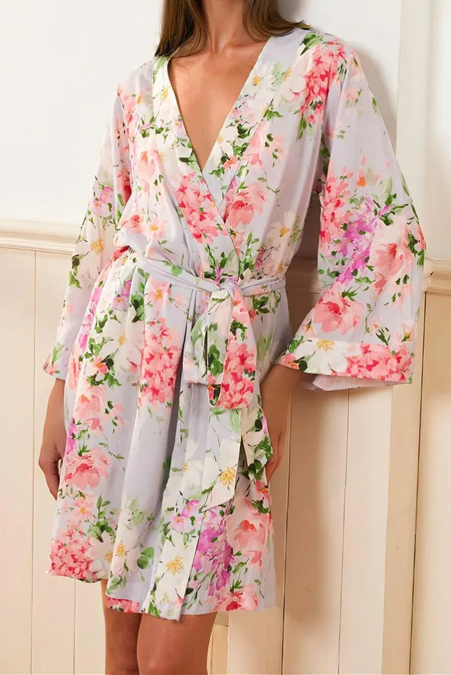 Women YUMI KIM Robes and Pajamas DREAM LOVER ROBE Soft Kiss Blue