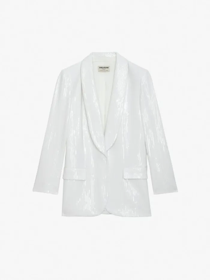 Women Zadig and Voltaire Blazers Vive Sequin Blazer Judo