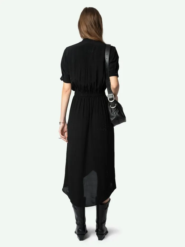 Women Zadig and Voltaire Dresses and Skirts Rimaz Dress Black Women Zadig and Voltaire Dresses and Skirts Rimaz Dress Black
