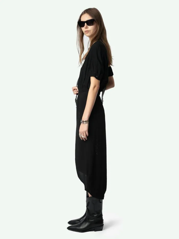 Women Zadig and Voltaire Dresses and Skirts Rimaz Dress Black Women Zadig and Voltaire Dresses and Skirts Rimaz Dress Black