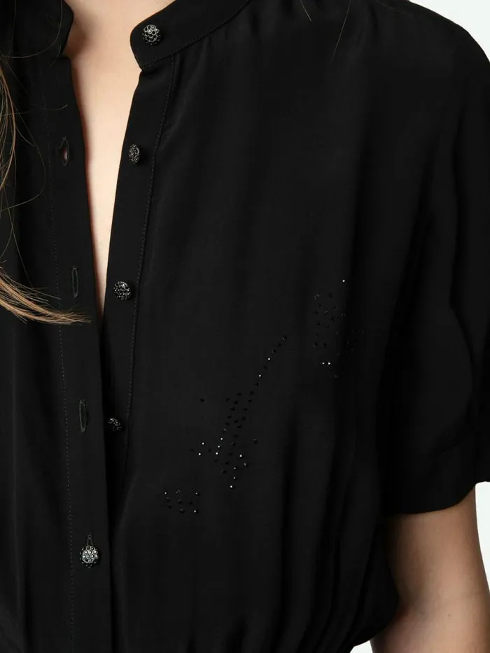 Women Zadig and Voltaire Dresses and Skirts Rimaz Dress Black Women Zadig and Voltaire Dresses and Skirts Rimaz Dress Black