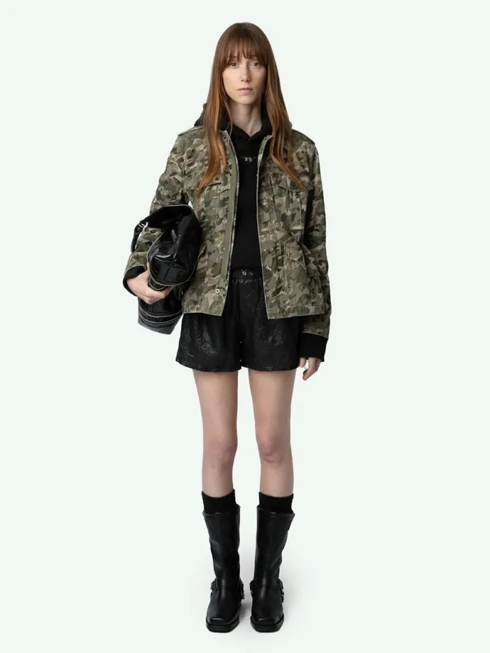 Women Zadig and Voltaire Jackets and Coats Krisa Parka Grass