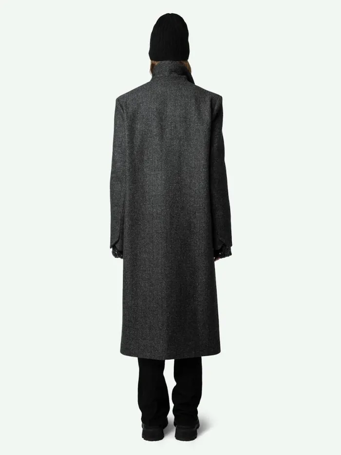 Women Zadig and Voltaire Jackets and Coats Mio Coat Anthracite