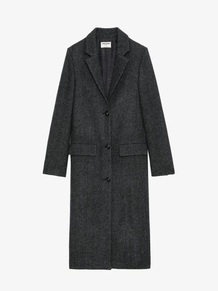 Women Zadig and Voltaire Jackets and Coats Mio Coat Anthracite