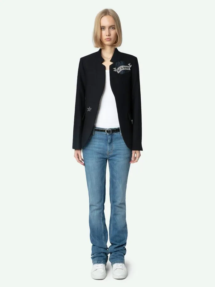 Women Zadig and Voltaire Jackets and Coats Very Bis Blazer Encre