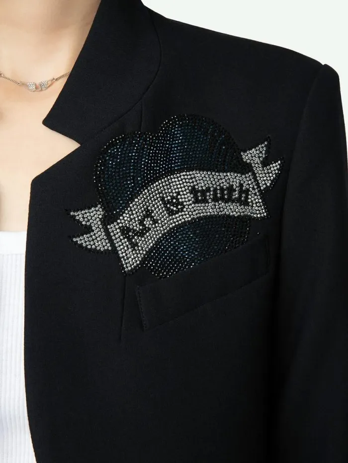Women Zadig and Voltaire Jackets and Coats Very Bis Blazer Encre Women Zadig and Voltaire Jackets and Coats Very Bis Blazer Encre