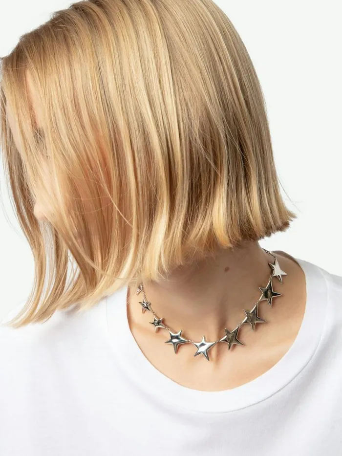 Women Zadig and Voltaire Jewelry Nova Necklace Shiny Silver Women Zadig and Voltaire Jewelry Nova Necklace Shiny Silver