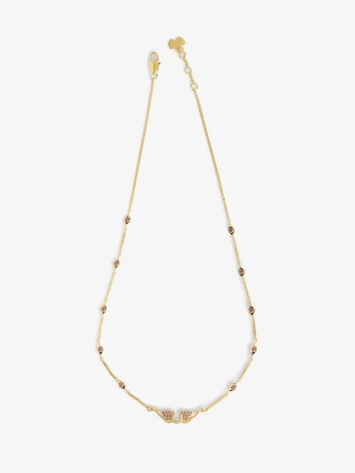 Women Zadig and Voltaire Jewelry Rock Necklace Shiny Gold