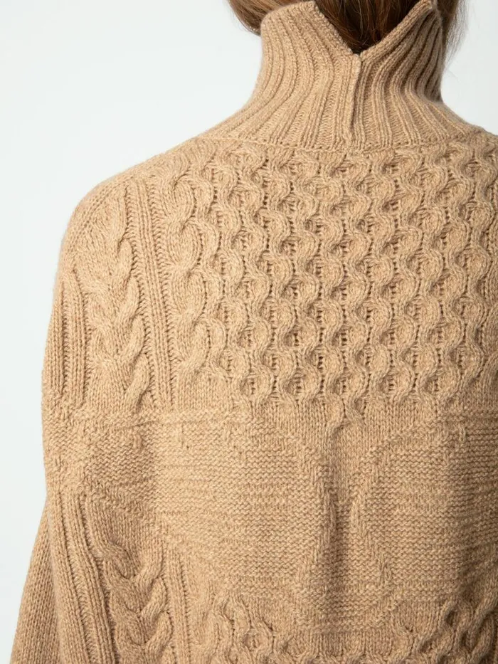Women Zadig and Voltaire Sweaters and Cardigans Alma Sweater Squirrel Women Zadig and Voltaire Sweaters and Cardigans Alma Sweater Squirrel