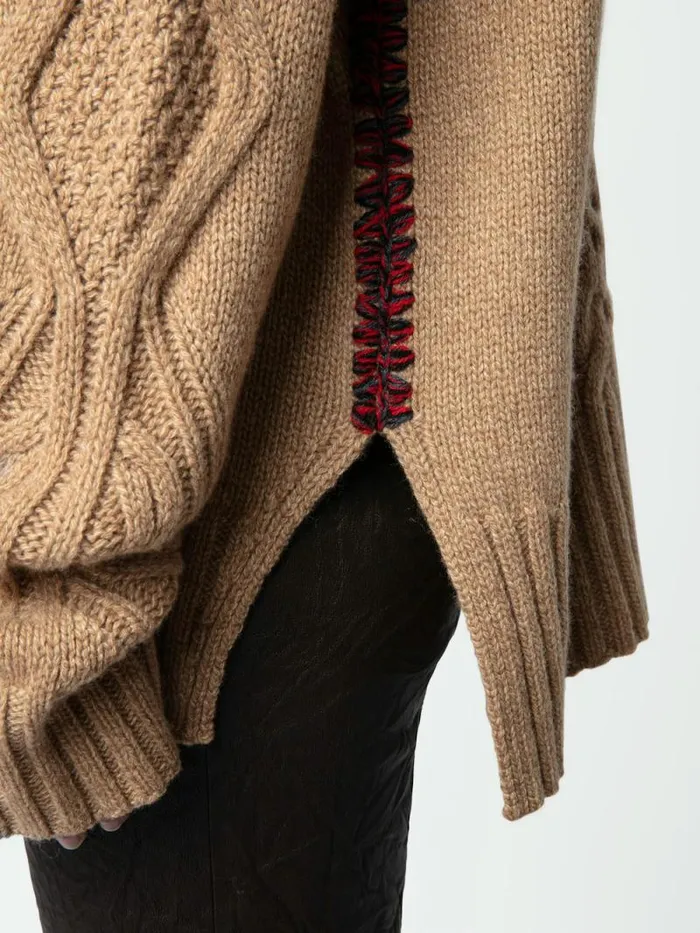 Women Zadig and Voltaire Sweaters and Cardigans Alma Sweater Squirrel Women Zadig and Voltaire Sweaters and Cardigans Alma Sweater Squirrel