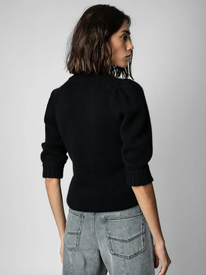 Women Zadig and Voltaire Sweaters and Cardigans Betsy Cashmere Cardigan Black