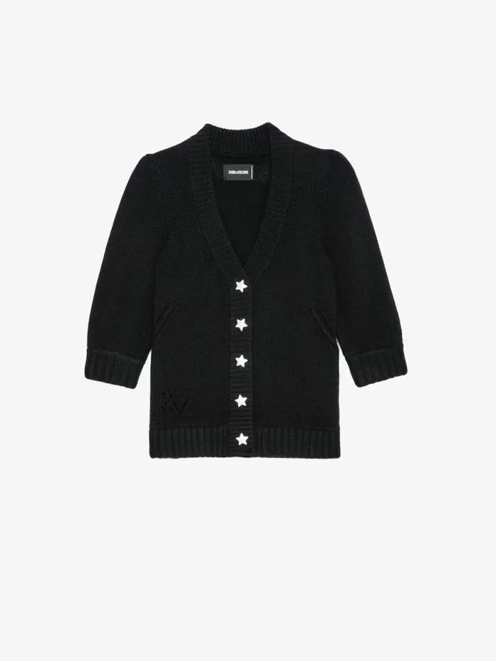 Women Zadig and Voltaire Sweaters and Cardigans Betsy Cashmere Cardigan Black
