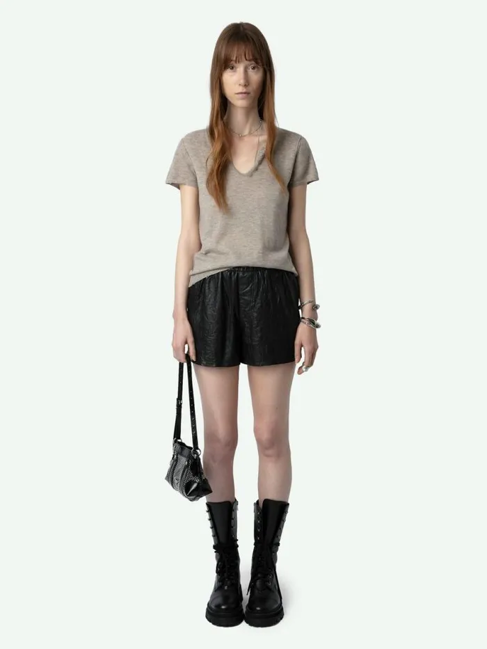 Women Zadig and Voltaire Sweaters and Cardigans Celsy Cashmere Sweater Latte