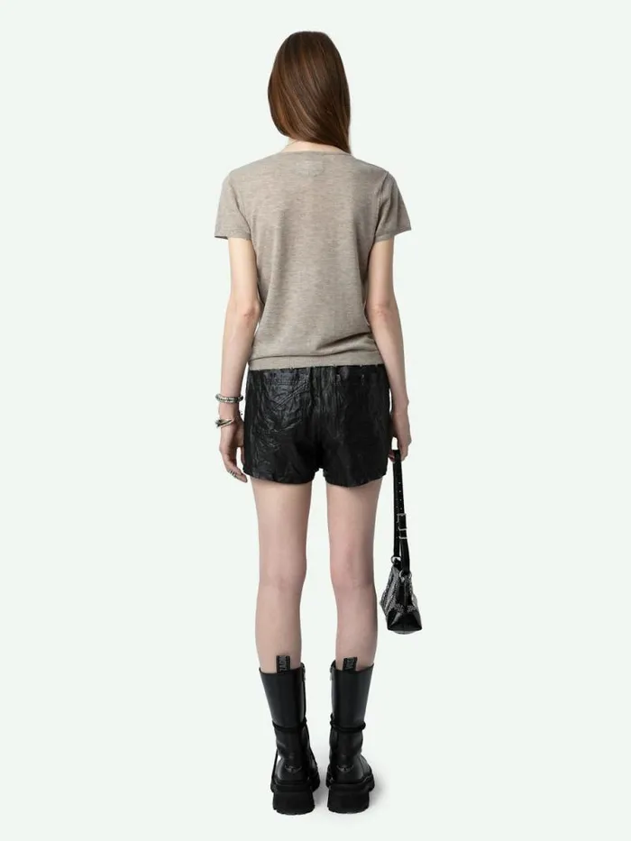 Women Zadig and Voltaire Sweaters and Cardigans Celsy Cashmere Sweater Latte Women Zadig and Voltaire Sweaters and Cardigans Celsy Cashmere Sweater Latte