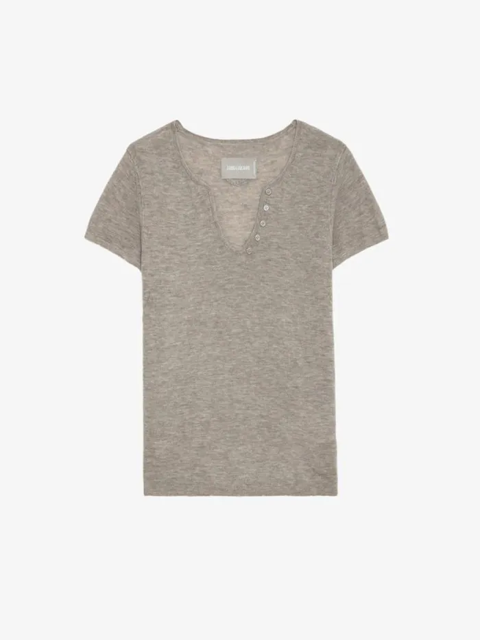 Women Zadig and Voltaire Sweaters and Cardigans Celsy Cashmere Sweater Latte Women Zadig and Voltaire Sweaters and Cardigans Celsy Cashmere Sweater Latte
