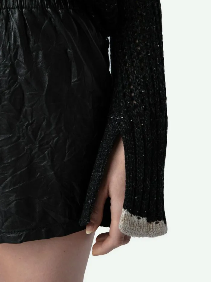 Women Zadig and Voltaire Sweaters and Cardigans Halty Sweater Black Women Zadig and Voltaire Sweaters and Cardigans Halty Sweater Black