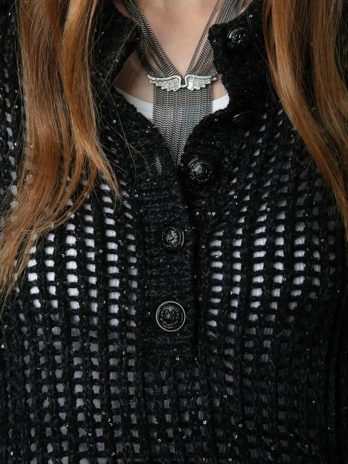 Women Zadig and Voltaire Sweaters and Cardigans Halty Sweater Black Women Zadig and Voltaire Sweaters and Cardigans Halty Sweater Black