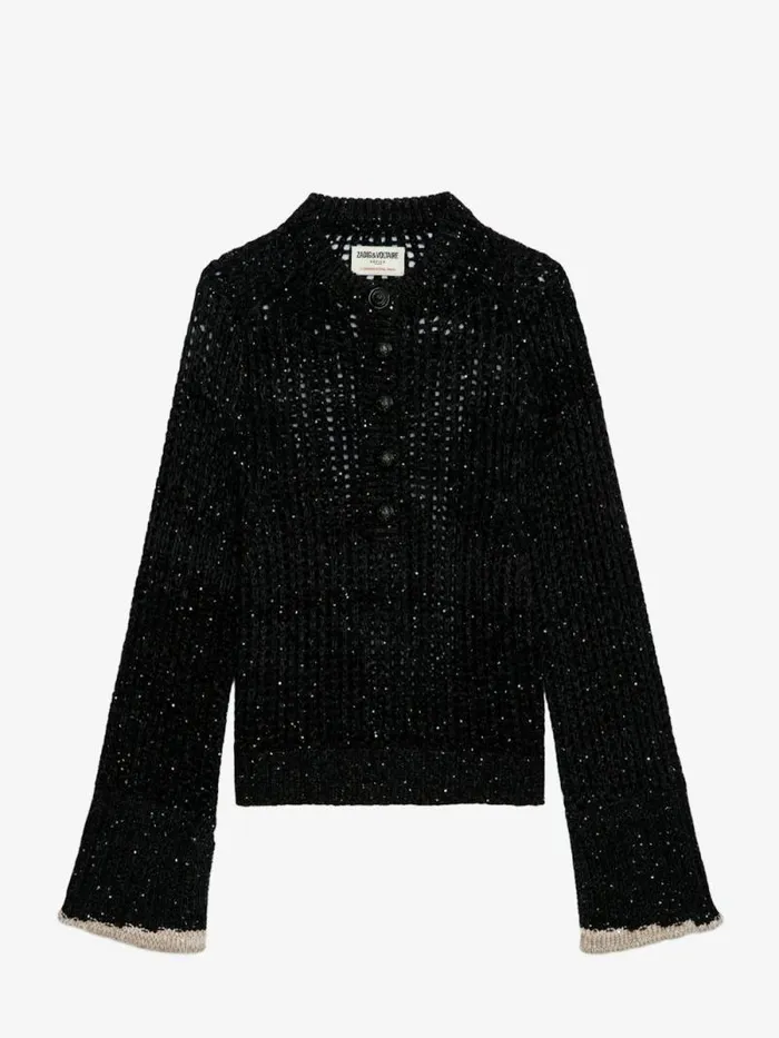 Women Zadig and Voltaire Sweaters and Cardigans Halty Sweater Black Women Zadig and Voltaire Sweaters and Cardigans Halty Sweater Black
